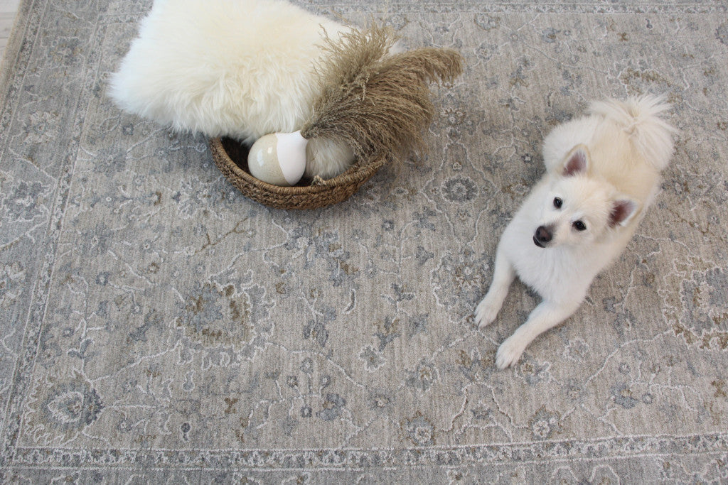 9' X 12' Cream Southwestern Power Loom Stain Resistant Area Rug