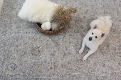 9' X 12' Cream Southwestern Power Loom Stain Resistant Area Rug