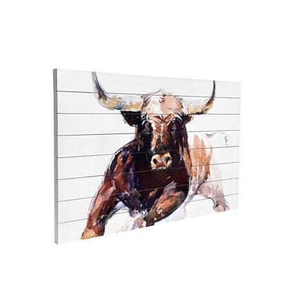 The Bull Wood PlankWall Art