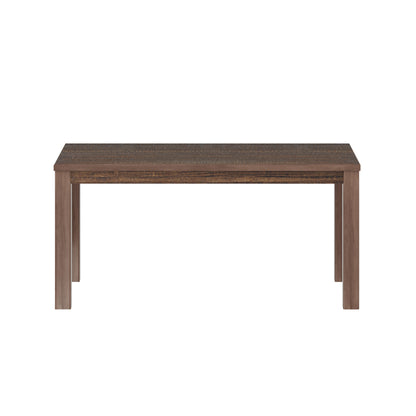 35" Espresso Rectangular Solid Wood Dining Table