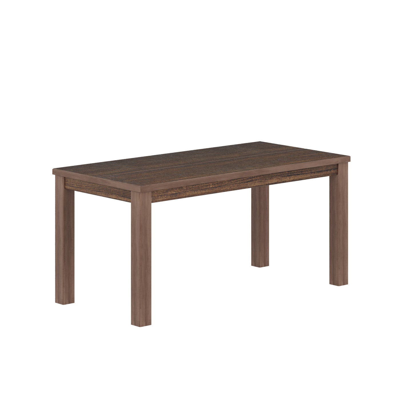 35" Espresso Rectangular Solid Wood Dining Table