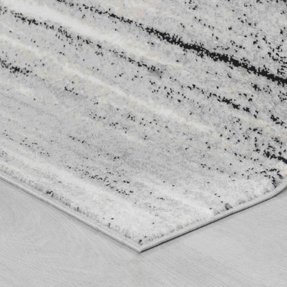 7' X 10' Grey Abstract Area Rug