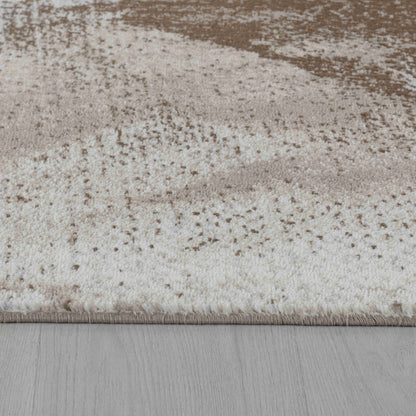 8' X 11' Brown Abstract Area Rug