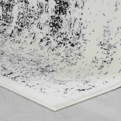 5' X 8' Black Oriental Area Rug