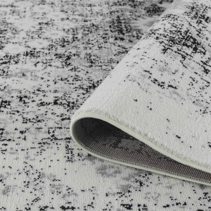 7' X 10' Black Oriental Area Rug