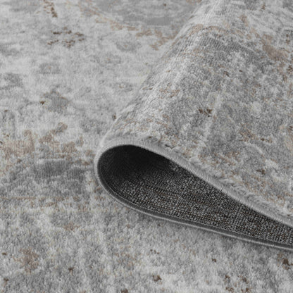 7' X 10' Brown Oriental Area Rug