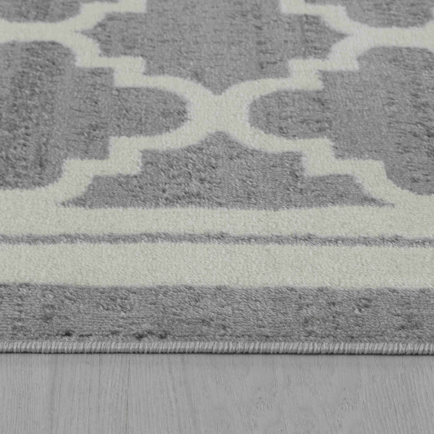 7' X 10' Grey Moroccan Area Rug