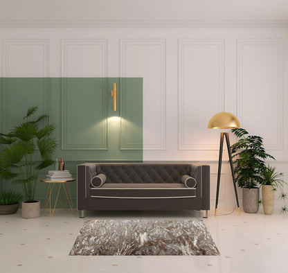 4' X 6' Brown Abstract Area Rug