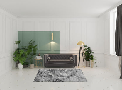 5' X 8' Grey Abstract Area Rug