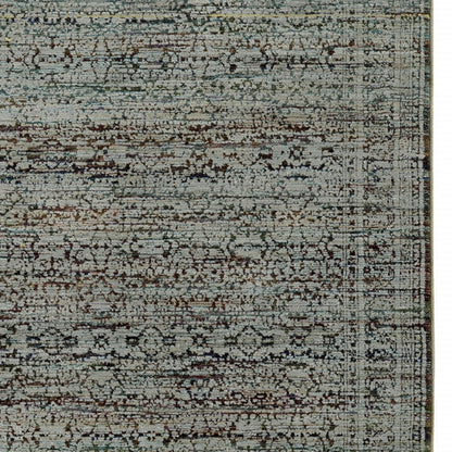 2' X 3' Blue And Purple Oriental Power Loom Stain Resistant Area Rug