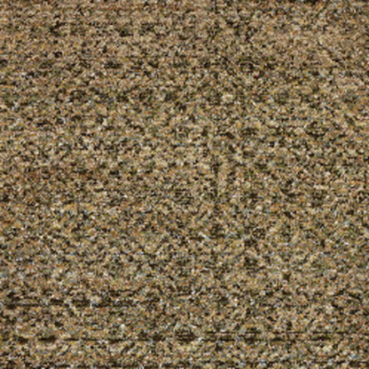 2' X 10' Brown Geometric Power Loom Runner Rug