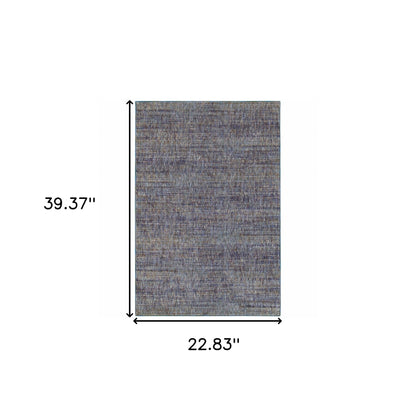 2' X 3' Gold Rust Brown And Ivory Power Loom Stain Resistant Area Rug
