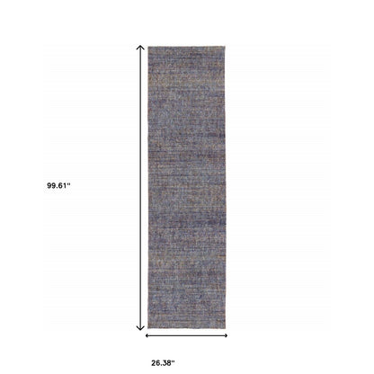 2' X 8' Gold Rust Brown And Ivory Power Loom Stain Resistant Runner Rug