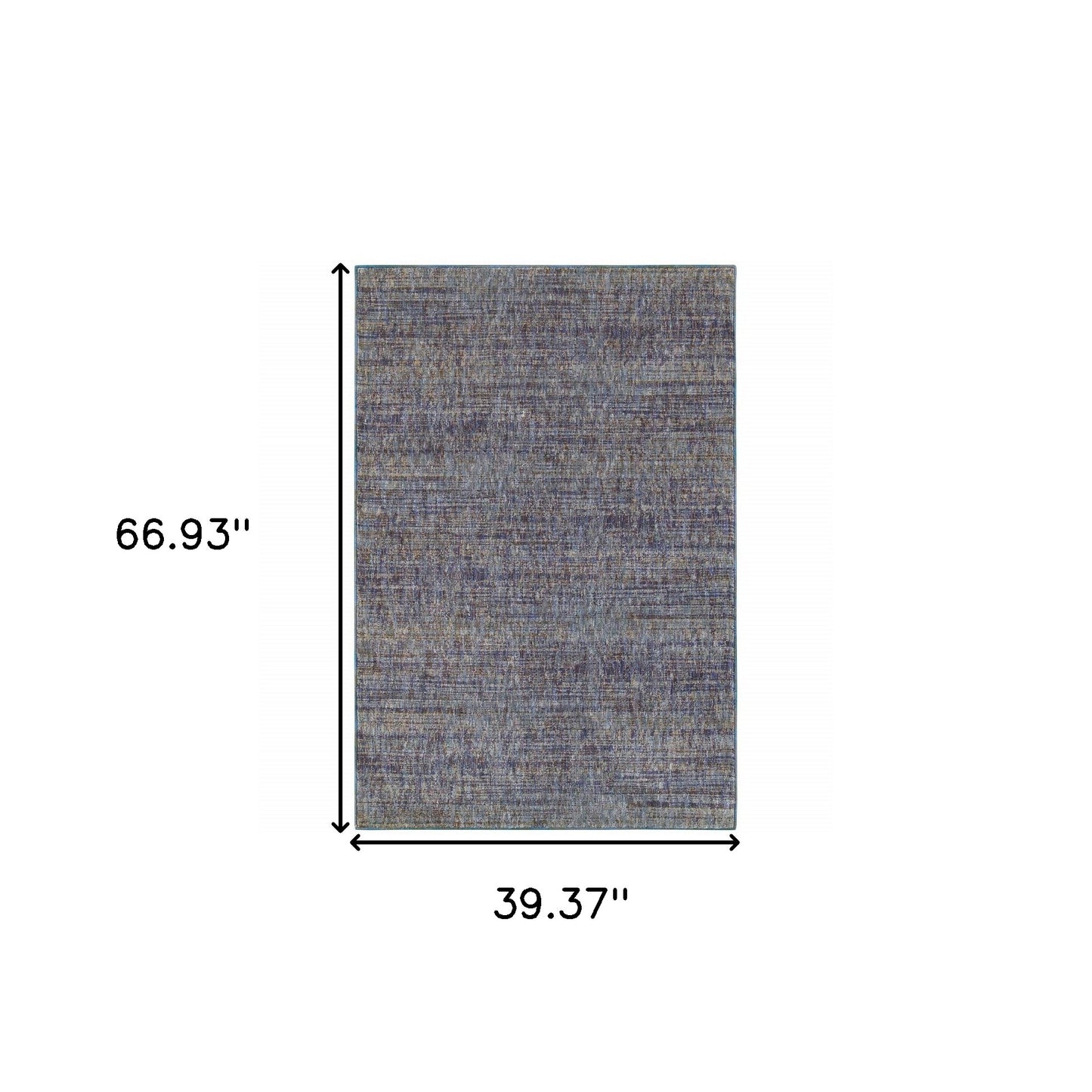 3' X 5' Gold Rust Brown And Ivory Power Loom Stain Resistant Area Rug