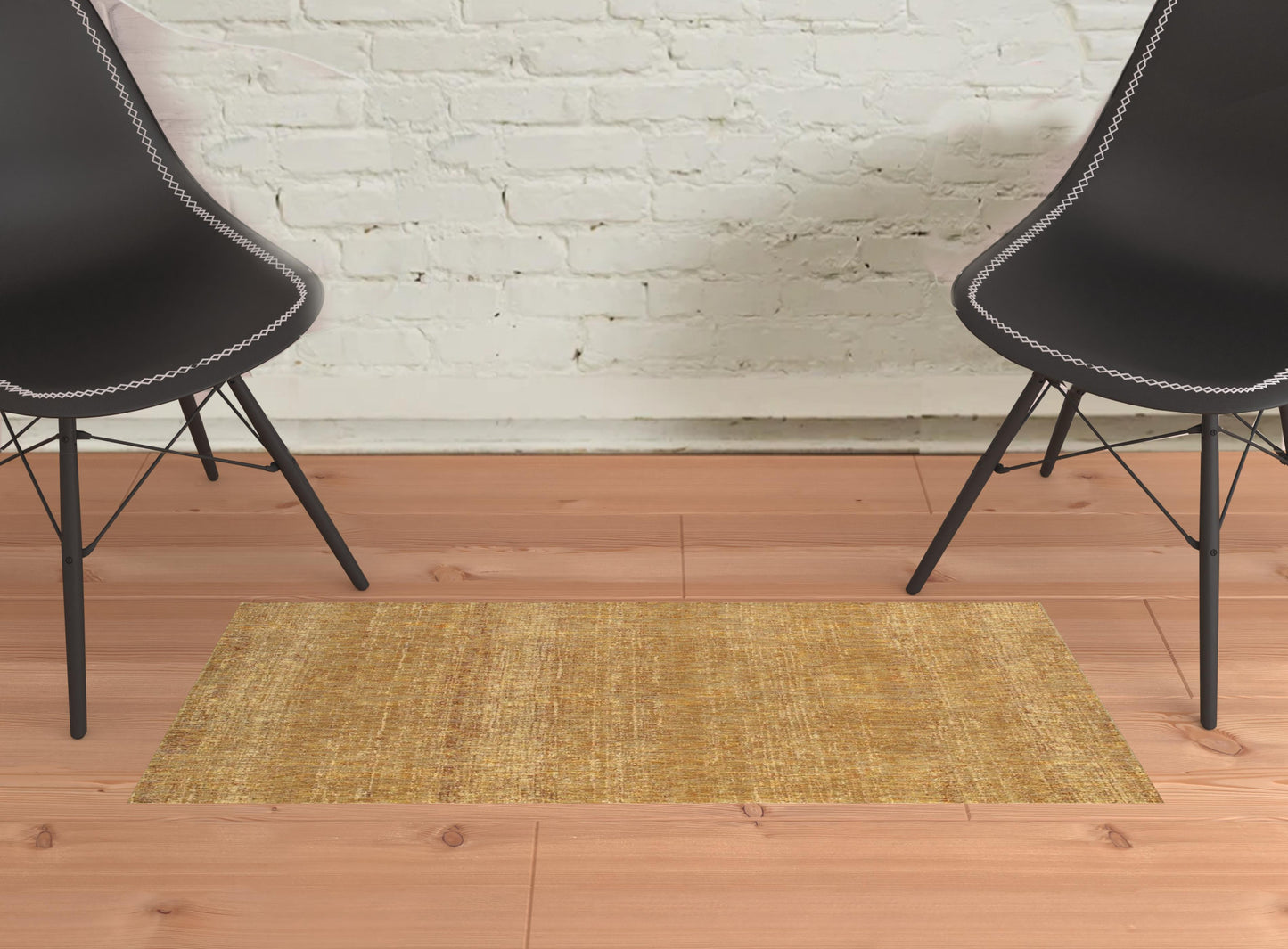 2' X 3' Gold Rust Brown Ivory Purple And Lavender Power Loom Stain Resistant Area Rug