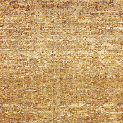 2' X 10' Brown And Ivory Power Loom Runner Rug