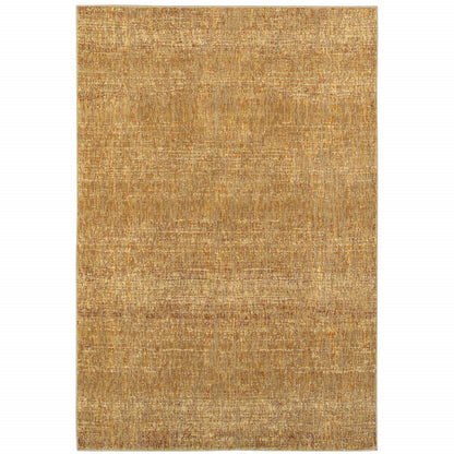 5' X 7' Gold Rust Brown Ivory Purple And Lavender Power Loom Stain Resistant Area Rug