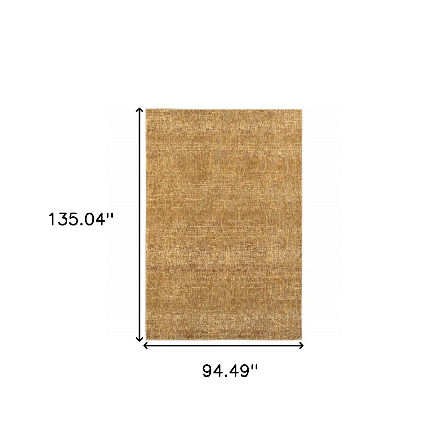 8' X 10' Gold Rust Brown Ivory Purple And Lavender Power Loom Stain Resistant Area Rug