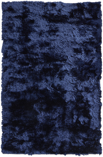 2' X 3' Black Shag Tufted Handmade Area Rug