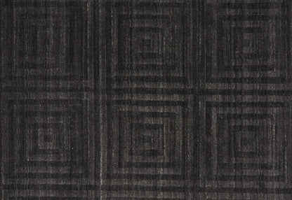 5' X 8' Gray Geometric Hand Woven Area Rug