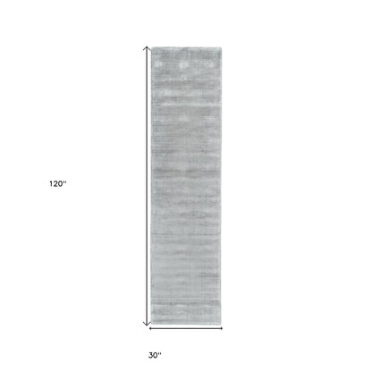 4' X 6' Gray And Black Hand Woven Area Rug