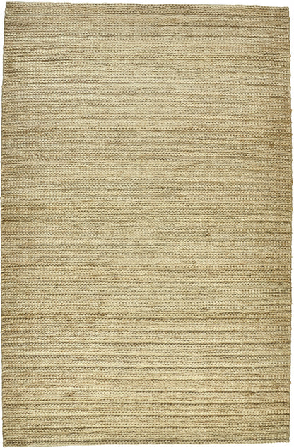 2' X 3' Tan Ivory And Taupe Hand Woven Area Rug
