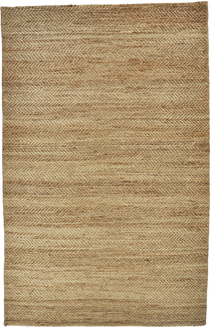 8' X 11' Tan And Gray Hand Woven Area Rug