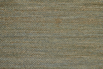 8' X 11' Tan And Gray Hand Woven Area Rug