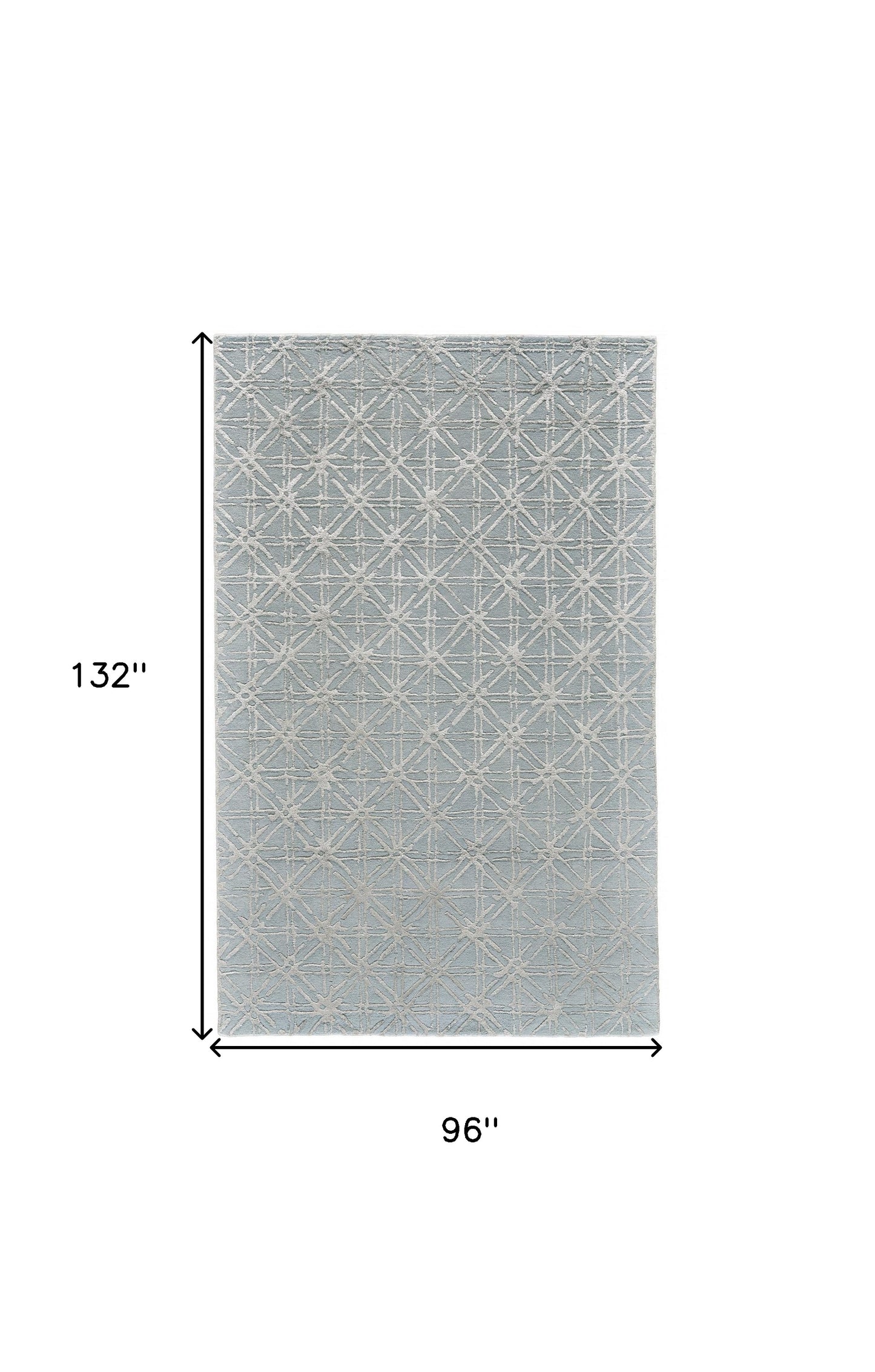 2' X 3' Gray And Silver Wool Abstract Tufted Handmade Area Rug