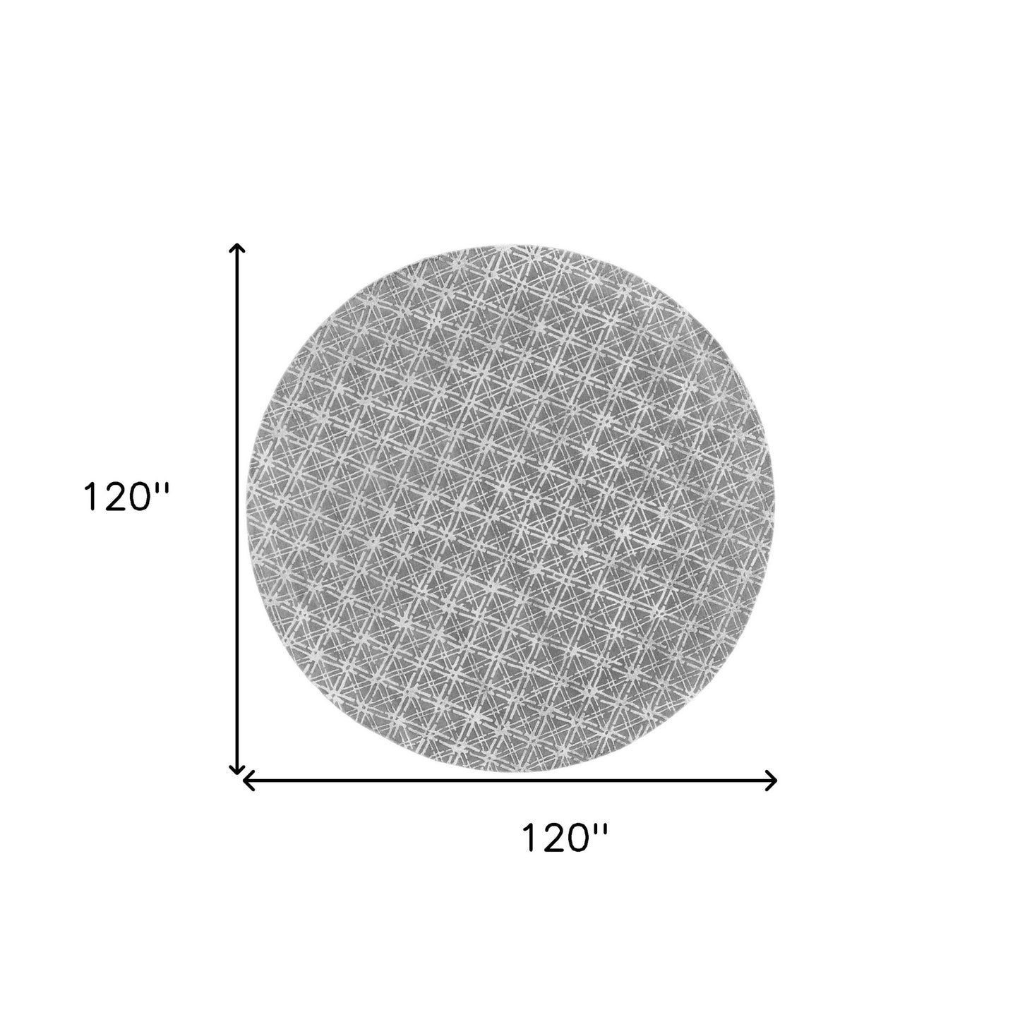 2' X 3' Gray And Silver Wool Abstract Tufted Handmade Area Rug