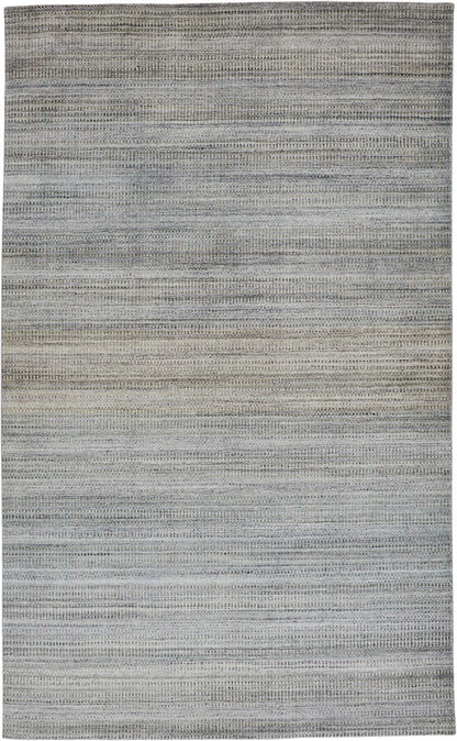 2' X 3' Gold Ivory And Gray Abstract Stain Resistant Area Rug