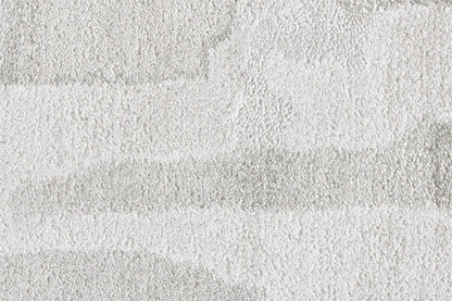 4' X 6' Gray Taupe And Silver Abstract Tufted Handmade Area Rug