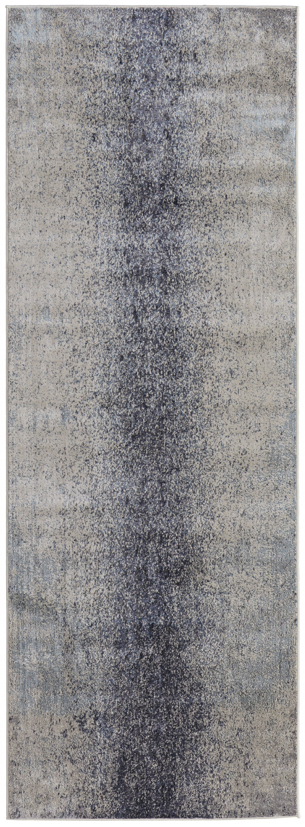 5' X 8' Ivory Gray And Black Abstract Power Loom Area Rug