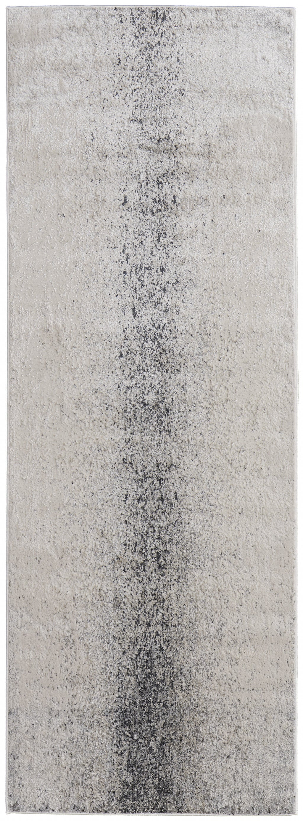 5' X 8' Ivory Gray And Black Abstract Power Loom Area Rug