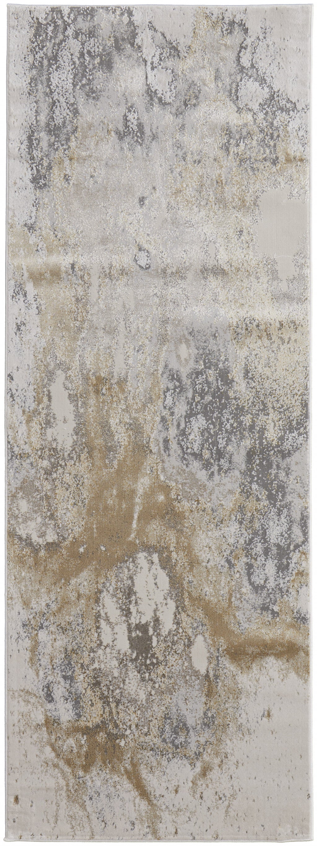 9' x 12' Gray Abstract Area Rug