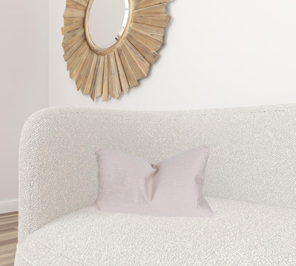 13" X 21" Beige Polyester Zippered Pillow