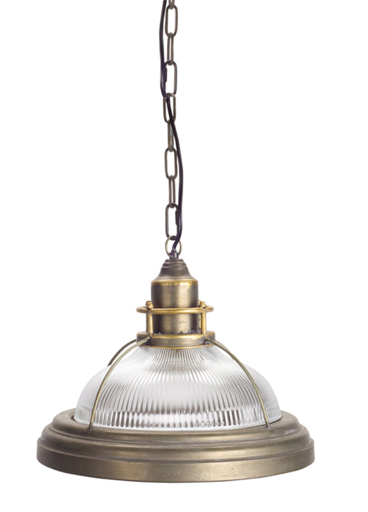 Shaded Metal Ceiling Light With Clear Shades