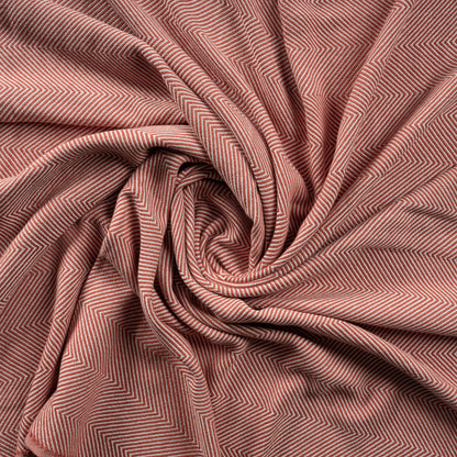 Gray Woven Cotton Herringbone Throw Blanket