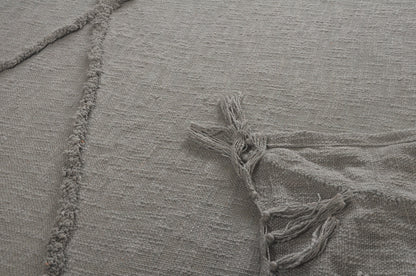 Orange Woven Cotton Solid Color Throw Blanket