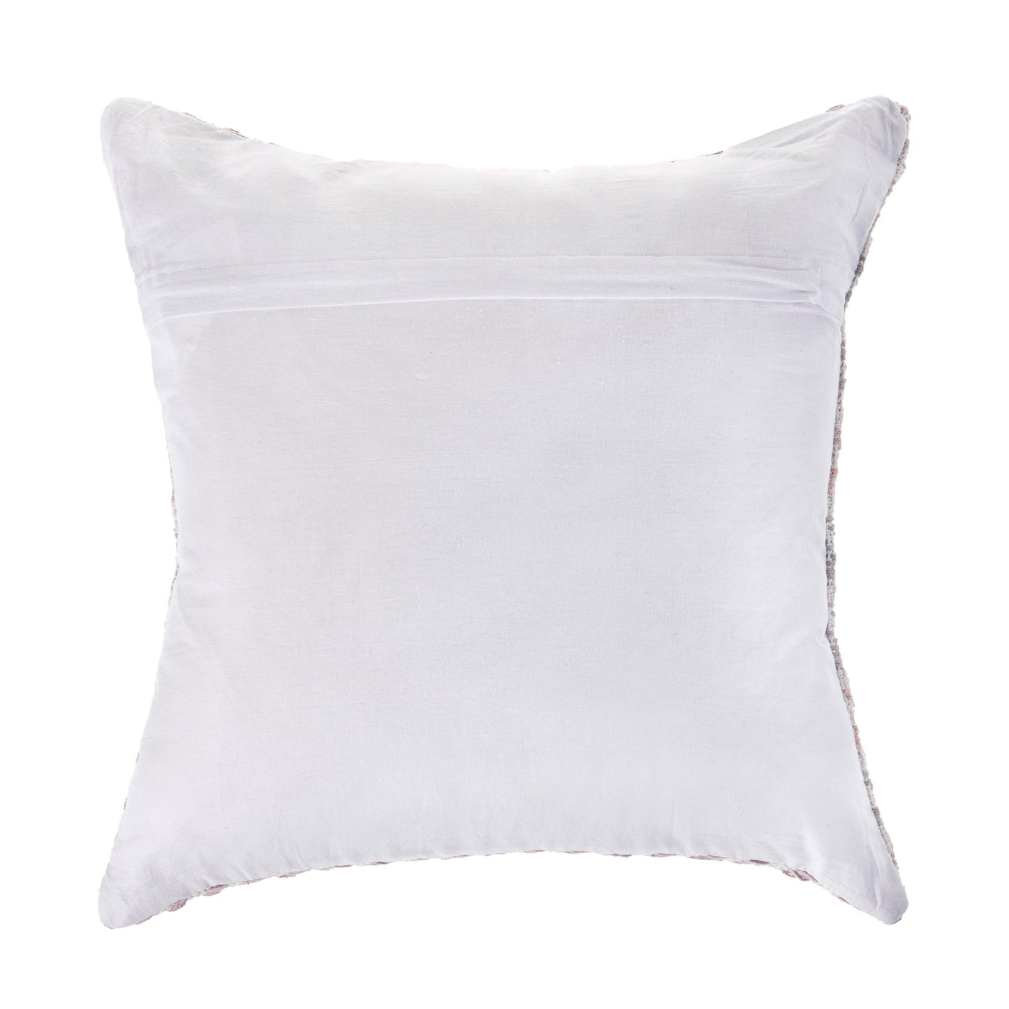 18" X 18" Blue White And Gray 100% Cotton Chevron Zippered Pillow