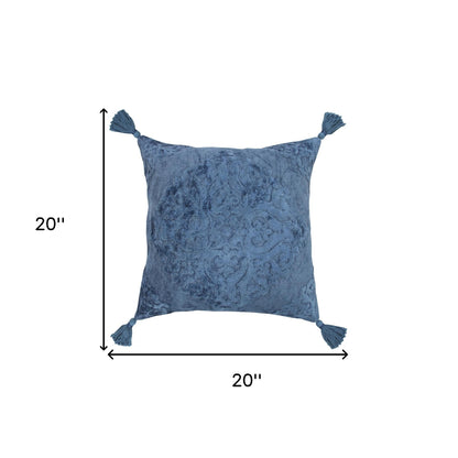 20" X 20" Silver Gray And Light Gray Viscose Zippered Pillow