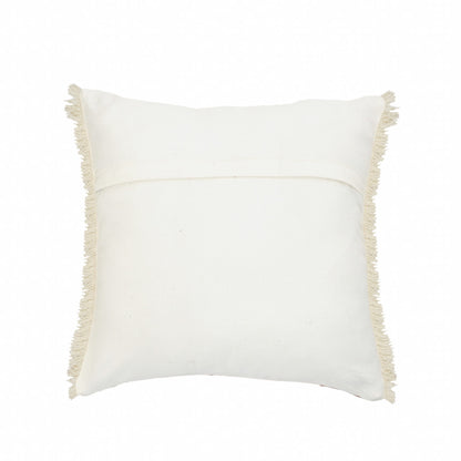 14" X 36" Orange And Tan 100% Cotton Zippered Pillow
