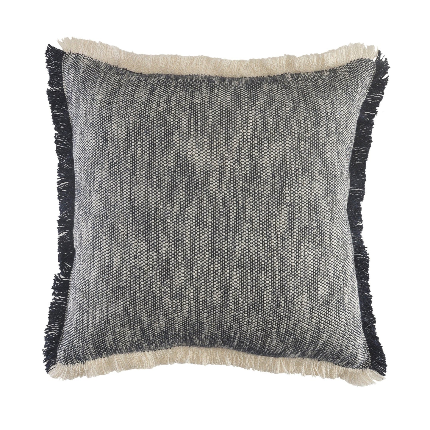 20" X 20" Micro Gray 100% Cotton Zippered Pillow