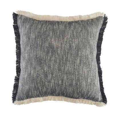 20" X 20" Micro Gray 100% Cotton Zippered Pillow
