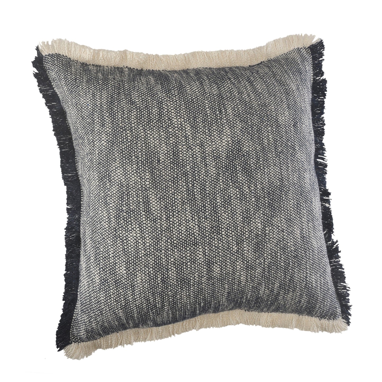 20" X 20" Micro Gray 100% Cotton Zippered Pillow