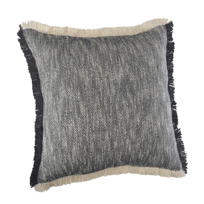 20" X 20" Micro Gray 100% Cotton Zippered Pillow