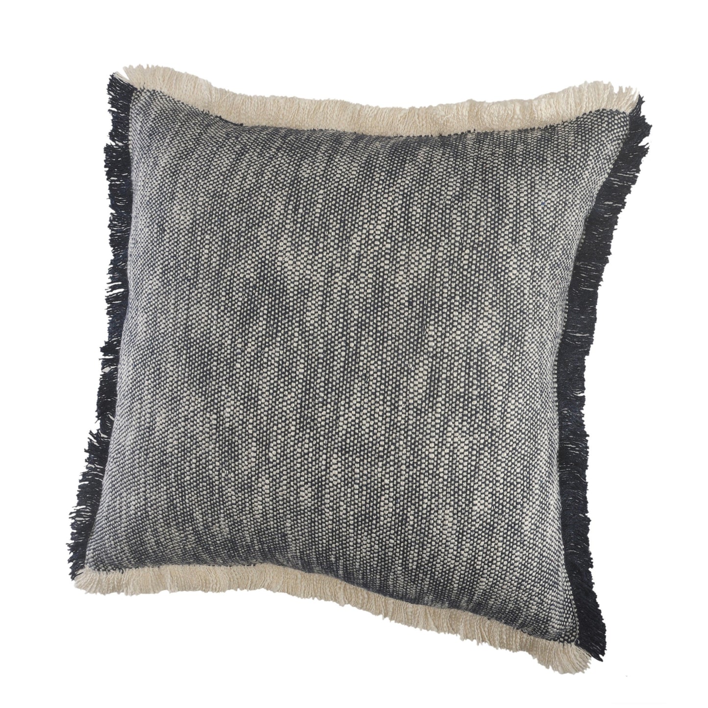 20" X 20" Micro Gray 100% Cotton Zippered Pillow