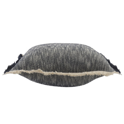 20" X 20" Micro Gray 100% Cotton Zippered Pillow