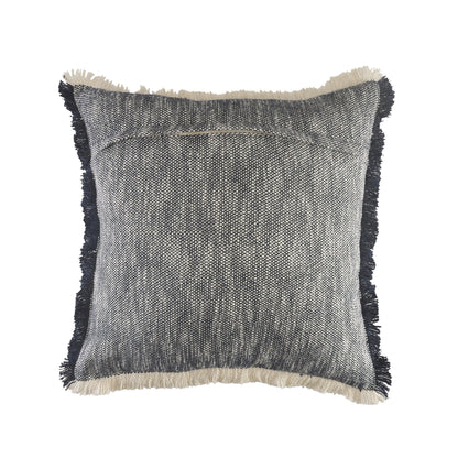 20" X 20" Micro Gray 100% Cotton Zippered Pillow