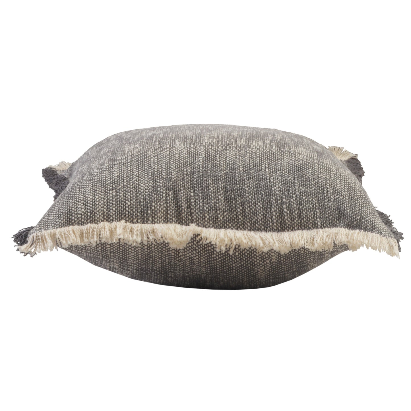 20" X 20" Micro Gray 100% Cotton Zippered Pillow